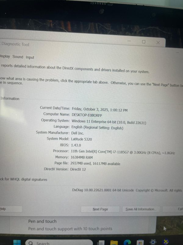 Dell latitude 5320 2in1 core i7 16gb 256ssd - Image 6